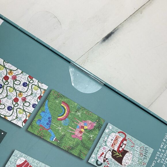 NIB Aldi Mini Christmas Puzzle Advent Calendar 2024- 12 Puzzles Holiday Festive - Picture 4 of 5